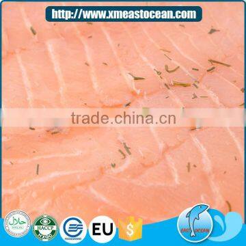 Wholesale healthy delicious frozen fish smoked salmon with vanilla