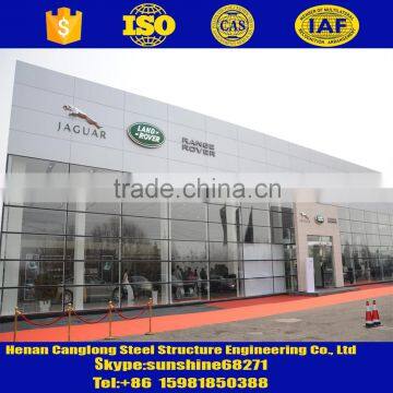 cheap steel structure car showroom design