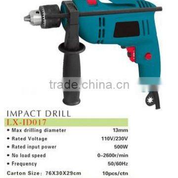 13mm 500W impact drill ID017 /quality impact drill 500W ID017