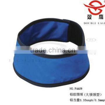 Lead rubber X-ray protective collar manufacture