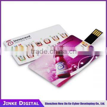 2016 hot sell useful OEM drive fullprint business card usb