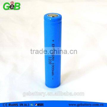 ICR14650 3.7V 1100mah li-ion beauty product battery