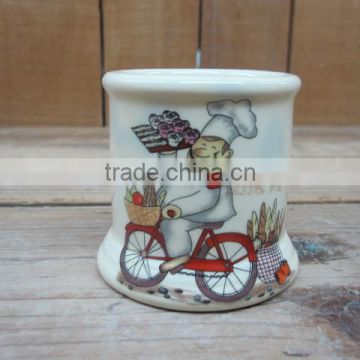 new chef design ceramic egg cup