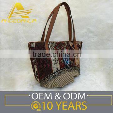 Exclusive Designs beads and jacquard patterns Vintage inhabitant style handbag