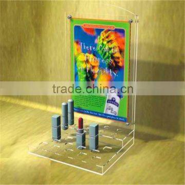 Acrylic usa clear custom cosmetic display