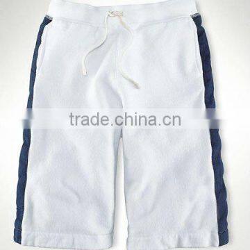 men's white active short