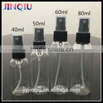 30ml 40ml 50ml 60ml 80ml 100ml Plastic empty spray bottle for cosmetic / washing / cleaning