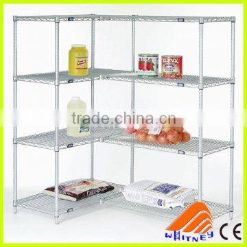 customized beverage rack/chrome wire shelving/NSF wire shelving