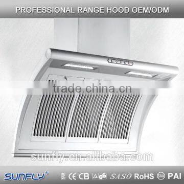 Side-Draft kitchen exhaust chimney hood