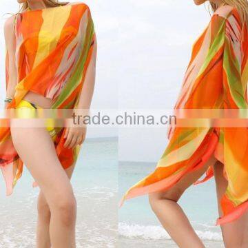 Hot Selling Super Big Colorful Sexy Mature Beach Pareo Rayon Cover up Beach Dress photo-5
