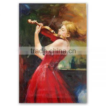 Violin Oil Painting for home wall decoration