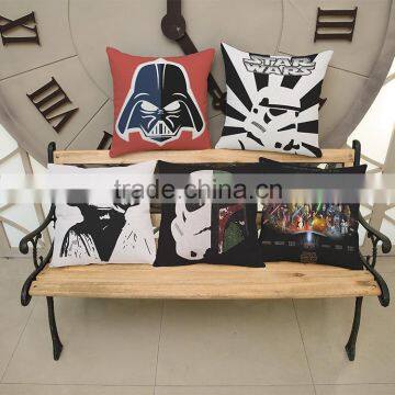 Polyster Linen 3D Print Pillow Case Star War US Drama Cushion Cover Wholesale Price