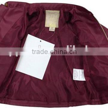 Baby Girl Fashion PU Jacket Stock photo-2