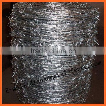 Hot Dipped Galvanized Weight of Barbed Wire/Hot Dip Galvanized Barbed Wire Price Per Roll/Barbed Wire