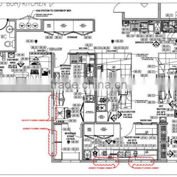 Hotel Kitchen Equipment Project Layout