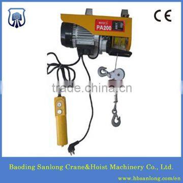 Electric Wire Rope Hoist, mini hoist PA200