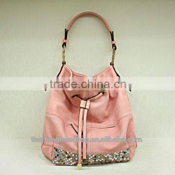 Tianfenghandbg PU Handbag for Lady High Quality Guangzhou China Trendy Female Totebag