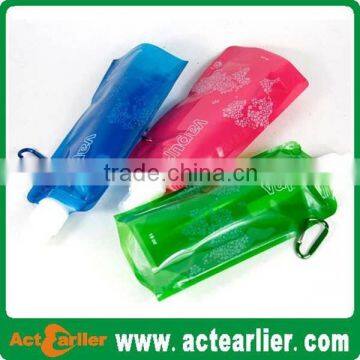 BPA free folding water bottle/collapsible water bottle/foldable water bottle