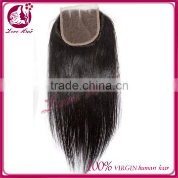 High Quality Direct Factory 2014 hot sale 100% virgin brazilian hair closure