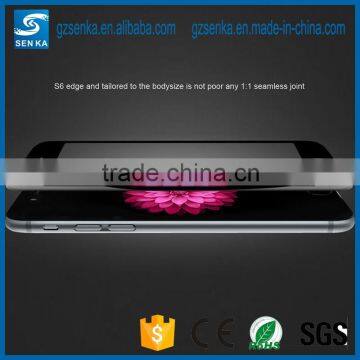 3D full covered 0.3mm curved edge glass screen protector for samsung s6 edge