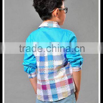 Baby Boys Check T-shirts Long Sleeve Fashion Style photo-3