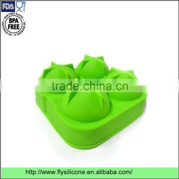 OEM Factory Price Novelty Silicone Ice Sphere Mold With 4*6.5cm Ball Capacity photo-3