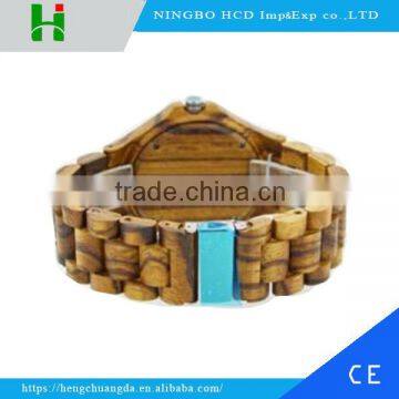 Eco-friendly Zebra Wood Watch With Customer 's Design Logo photo-3