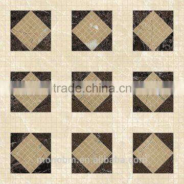 3D Effect Design Flower Stone Mosaic Floor Pattern Tile in China