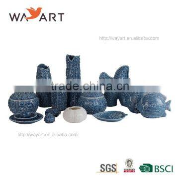 BSCI Audit Hand Made Ocean Set Porcelain Decoration Vase for Home