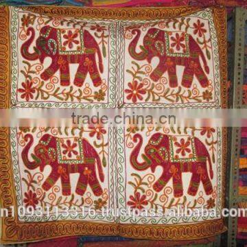 Triditional...!! Indian Vintage Elephant Print Tapestry Cotton White Tapestry Ethnic Wall Hanging Home Decorative Wall Hanging