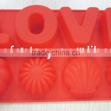 silicone love chocolate mold,silicone fondant mould