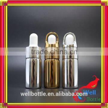 Gold Glass Dropper Bottle Samples Vial With Metal Dropper for Essential Oil Packaging Empty Bottles 061R photo-6