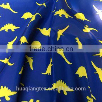Wujiang Cool Cartoon Dinosaur Print Taffeta Fabric for Jacket Raincoat photo-2