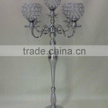 FS270 new arrival Beautiful crystal ostrich feather centerpieces Wedding decoration