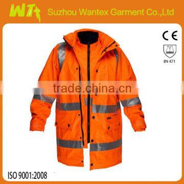 Hi vis reflective safety 7 in 1 waterproof work wear