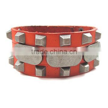 Cool Punk Fashion Unisex Leather Belt Bangle Bracelet