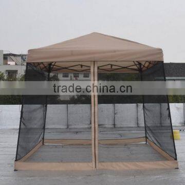 Outdoor folding garden gazebo with mosquito netting