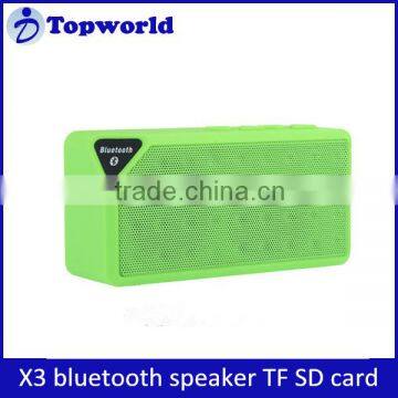 Hot Selling Outdoor Sport Wireless X3 Bluetooth Speaker Support TF SD card 10M Distance