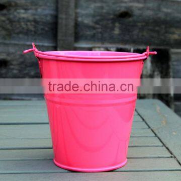 METAL TIN FLOWER BUCKET POT PLANTER WEDDING FAVOURS SWEET TREE