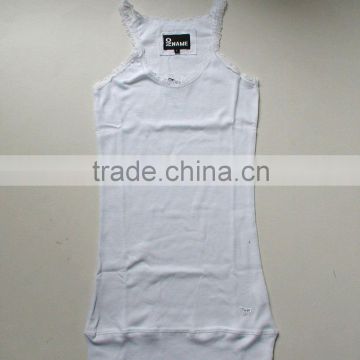 Womens Plain 2X2 Rib Tank Top