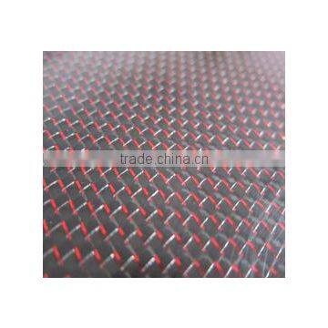 Colorized Metallic thread fabric Carbon fiber mixed Fabric