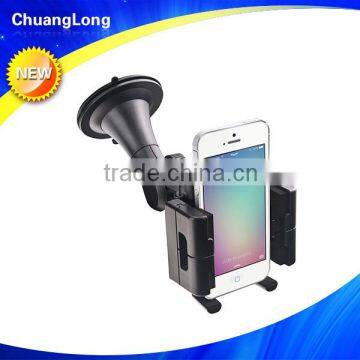 Universal 360 degree rotation dual adjustable sticky phone holder for 3.5-6 inch mobile phone