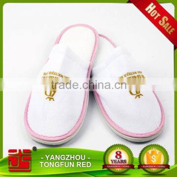 White Terry Cheap Hotel Slippers Custom Disposable Slippers For Hotels