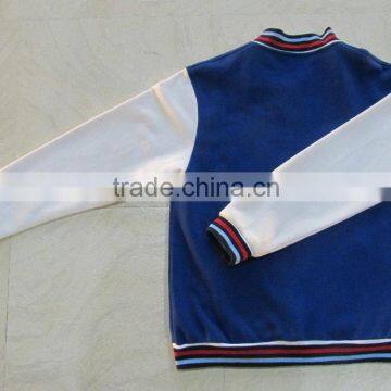 Wholesale Custom Made Plain Blank Unisex Baseball Jacket photo-2