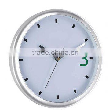 10 inch aluminum frame wall clock for gift