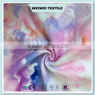 beautiful flower printed rayon fabric for making cheongsam wholesale