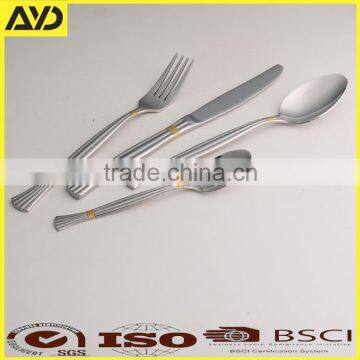 Noble Dinnerware Stainless Steel Goldplated Cutlery Set