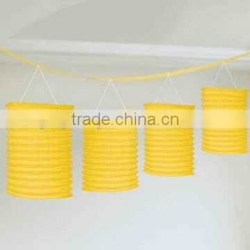 NEW YIWU Wholesale Accordion Paper Lanterns Yellow Paper Lantern Garland 12" Shower Birthday PARTY Supplies