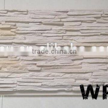 PU faux stone wall panel, decorative brick tile, light weight material. DIY install.