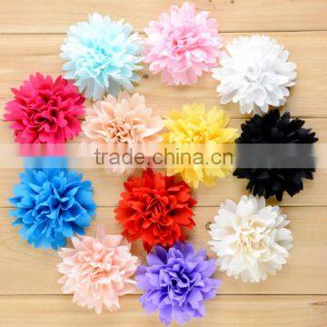 China Wholesale daisy flower make fabric flower , chiffon flower